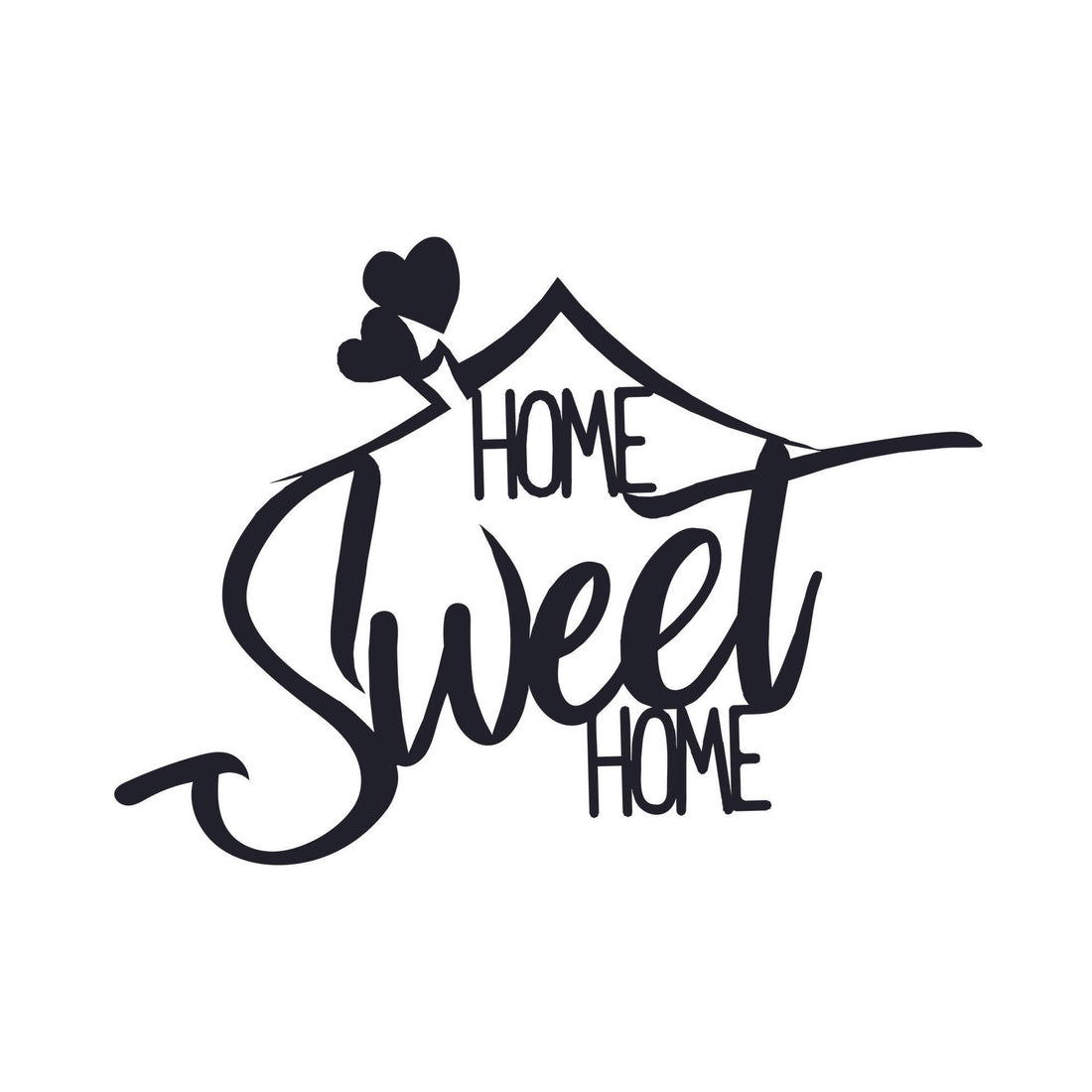 Accessoire mural en métal décoratif Welcome