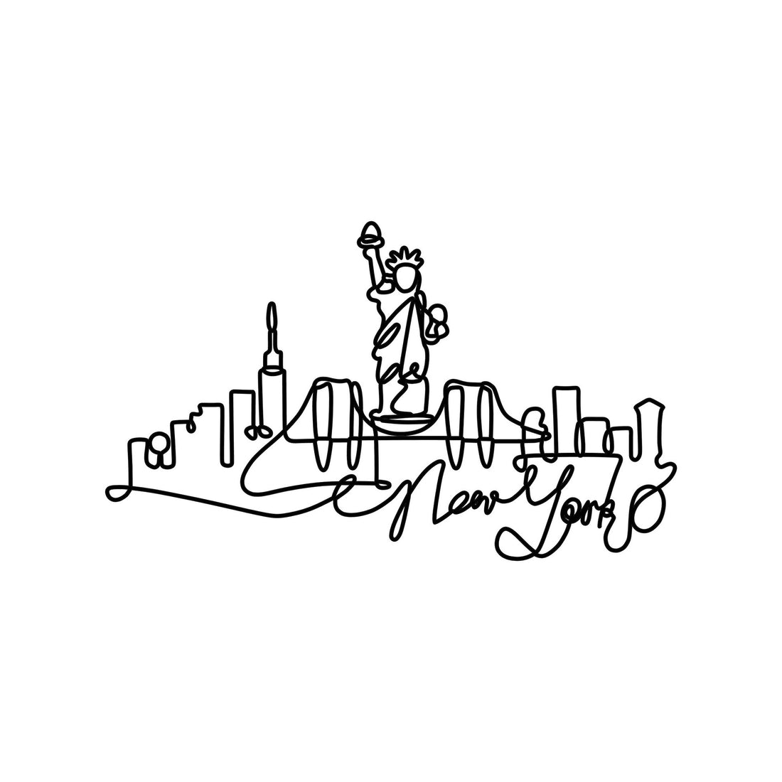 Accessoire mural en métal décoratif Newyork