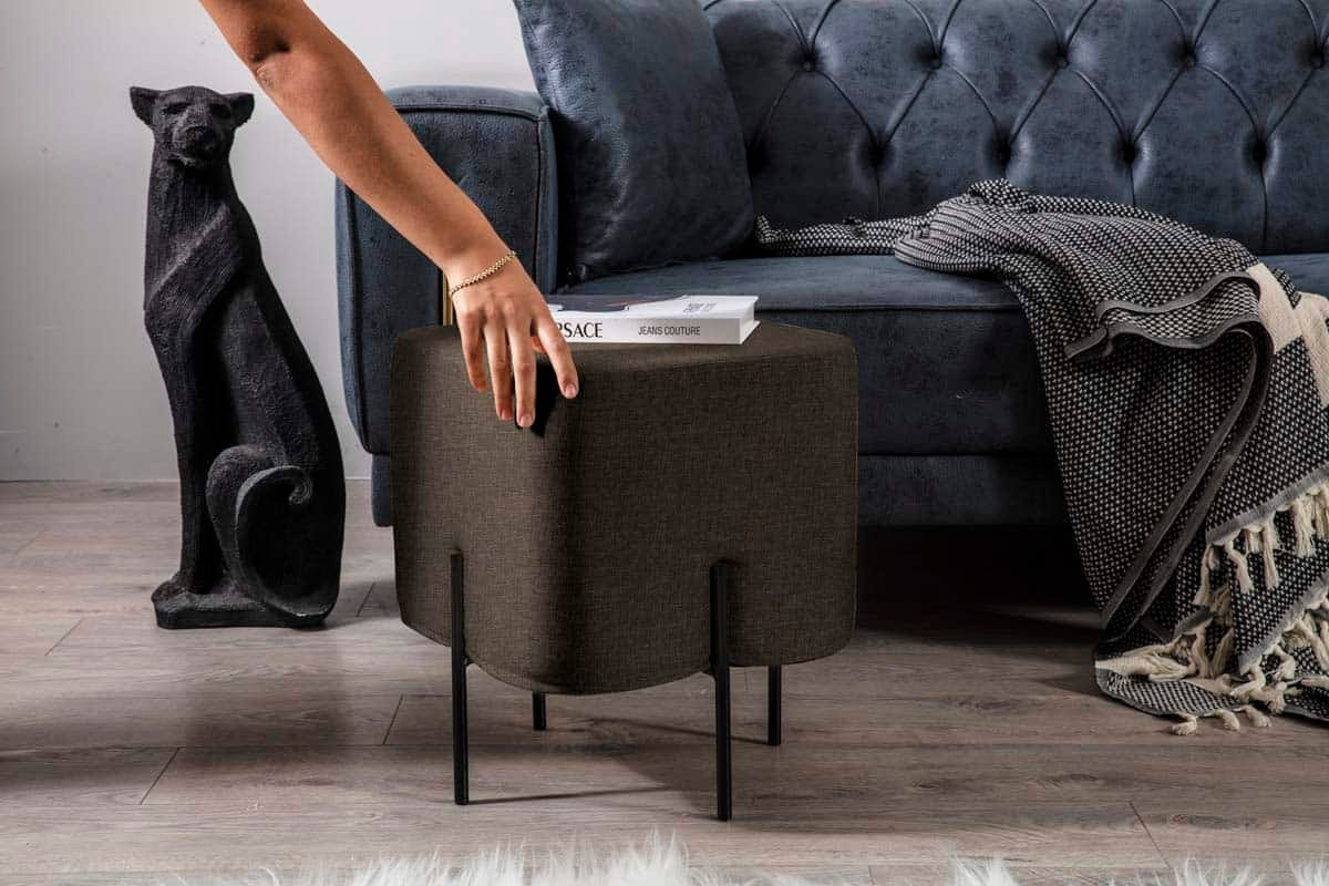 Mono Pouf Marron Foncé