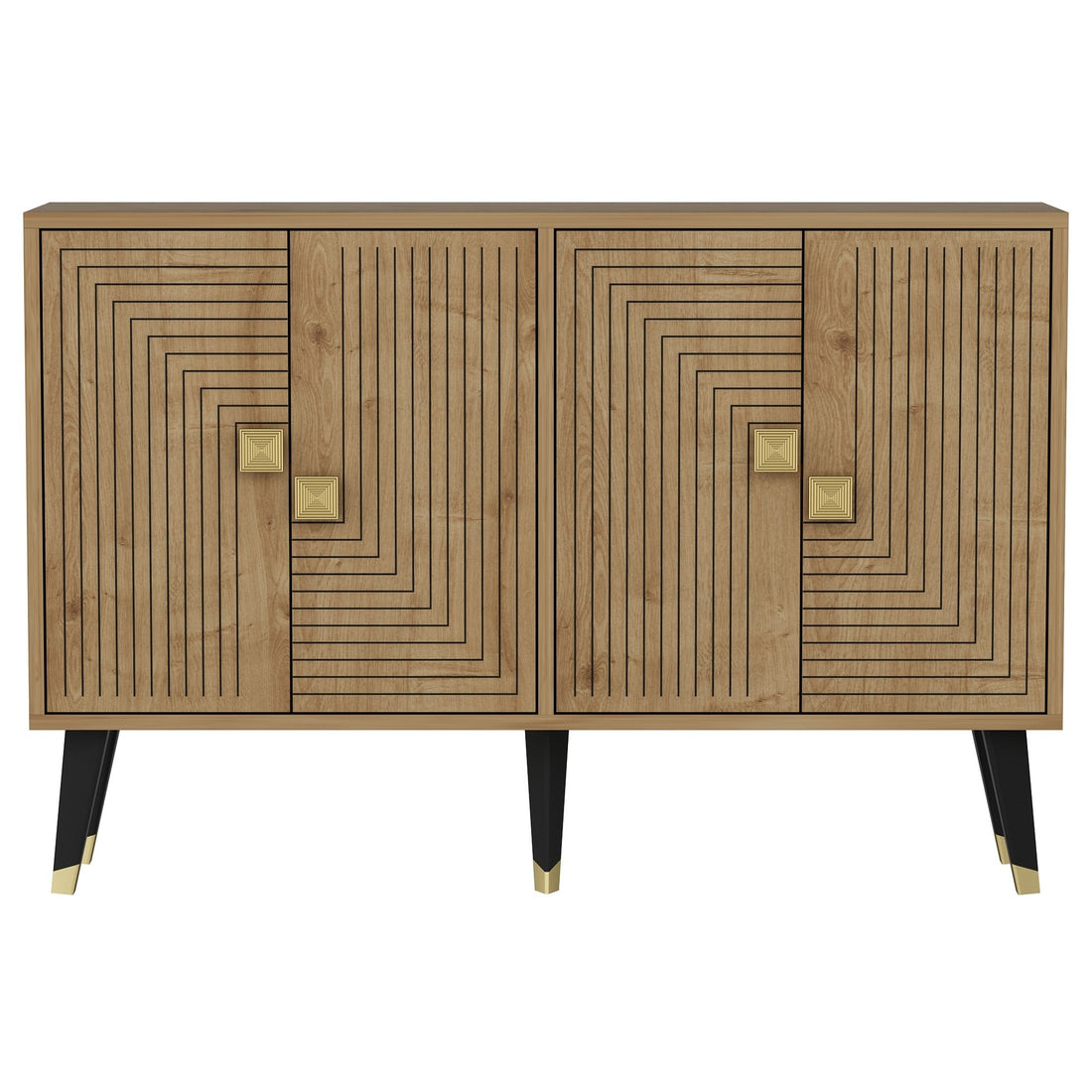 Console Ahart - Sapphire Oak, Gold