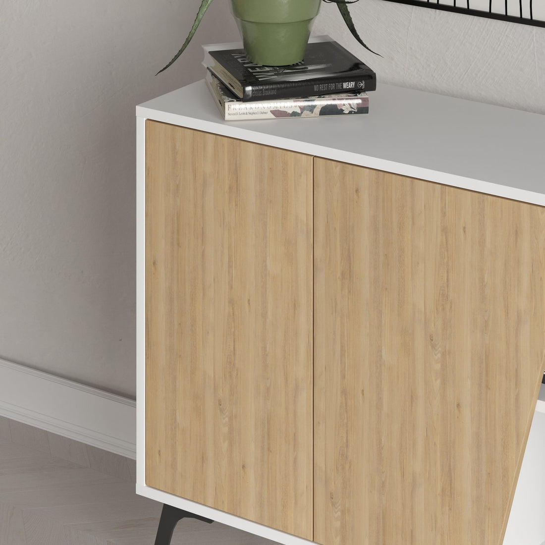 Console Fione 150 - Oak, White
