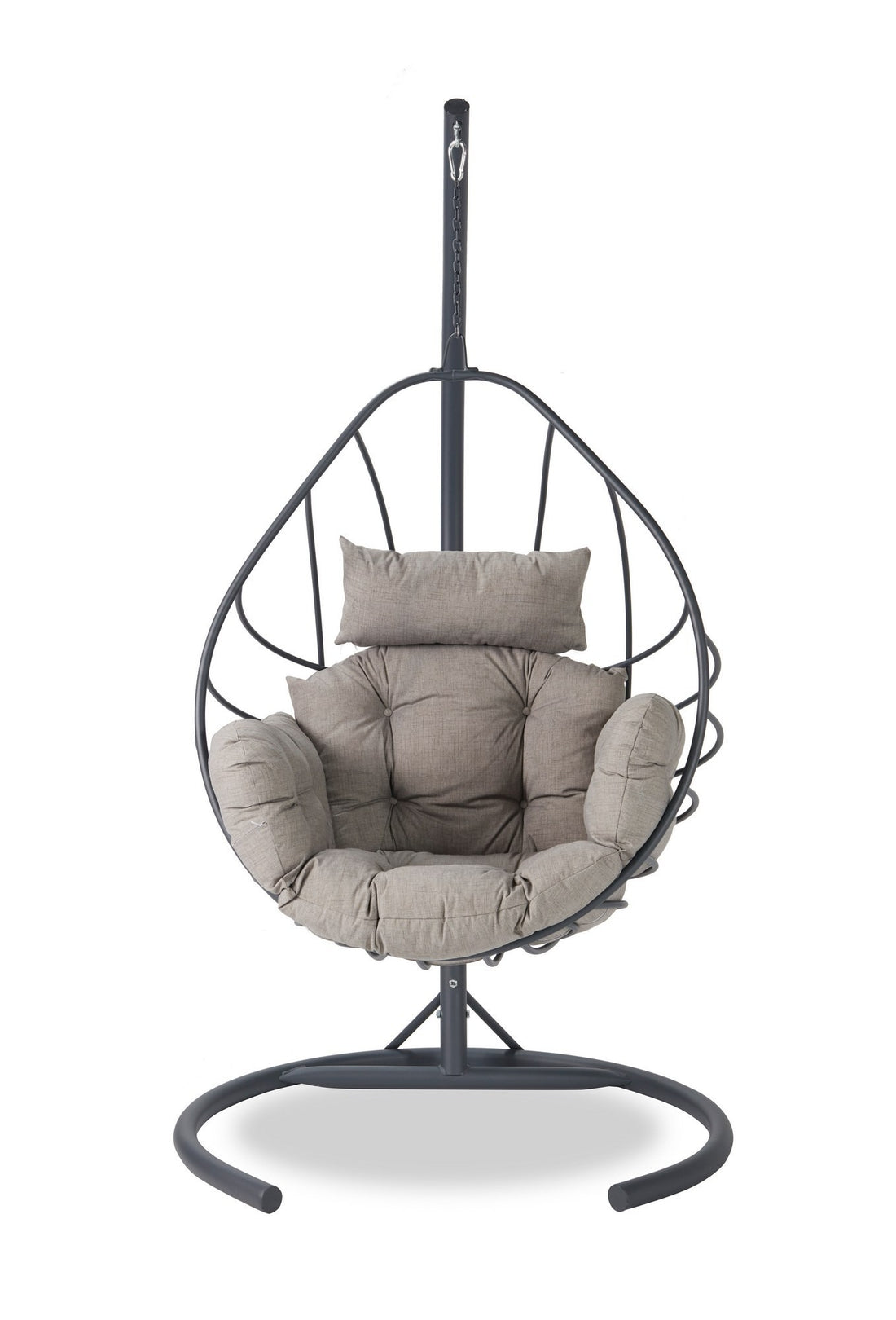 Chaise de balançoire unique de jardin Anka - Anthracite, Grey