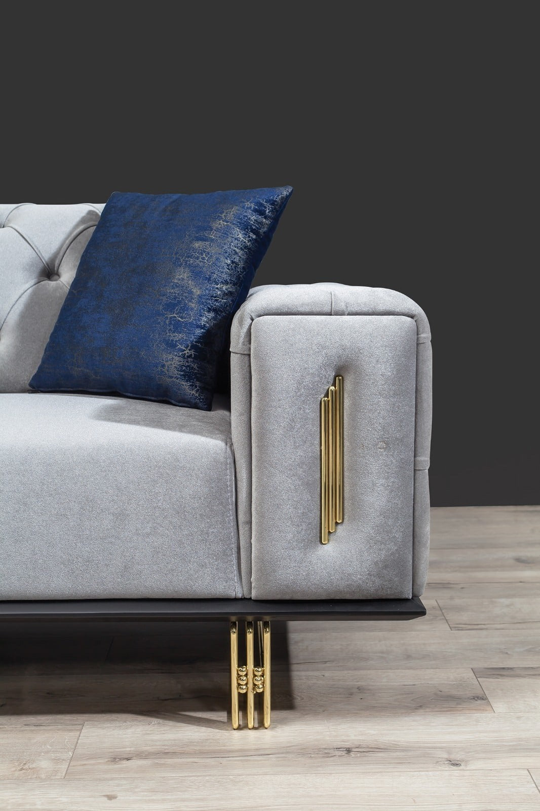 Cizgi Canapé 3 Places Gris