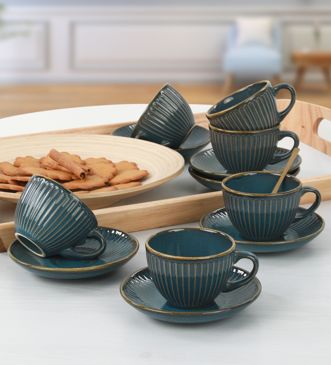 Tea Cup Set (12 Pieces) TC057012FQ15A839700MATT300