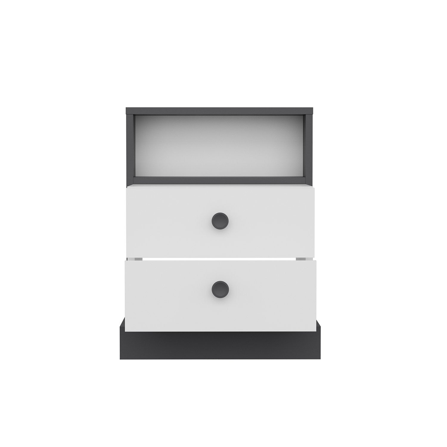 La table de nuit Life - White, Anthracite