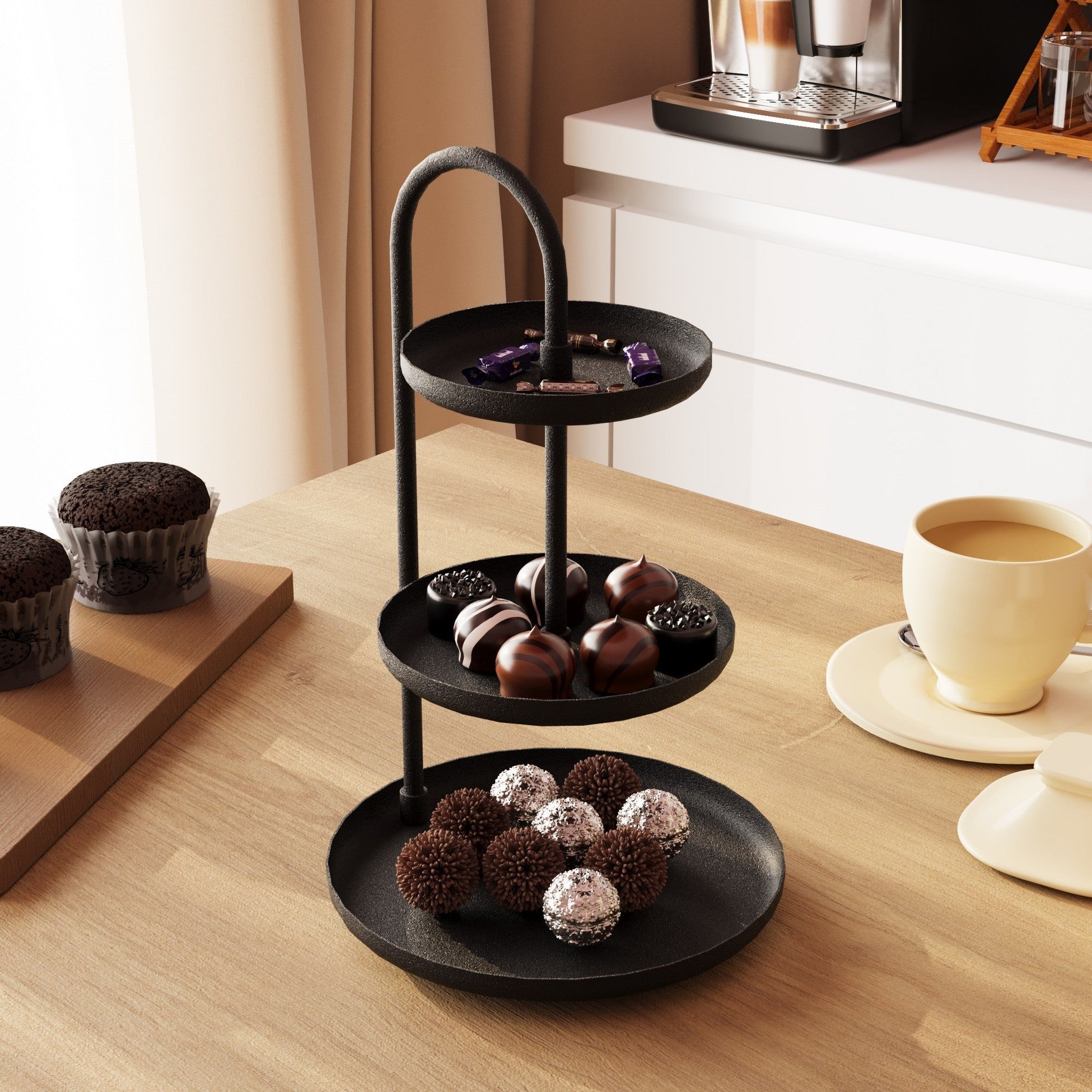 Accessoire en métal décoratif Kalkı - Black