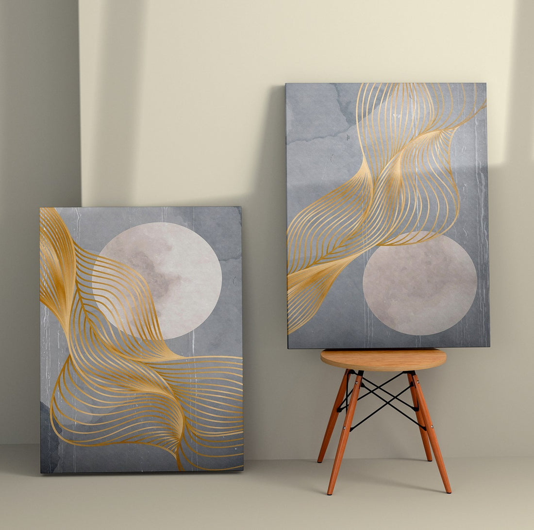 Peinture décorative en toile (2 pièces) 2KNV4276 - 50 x 70