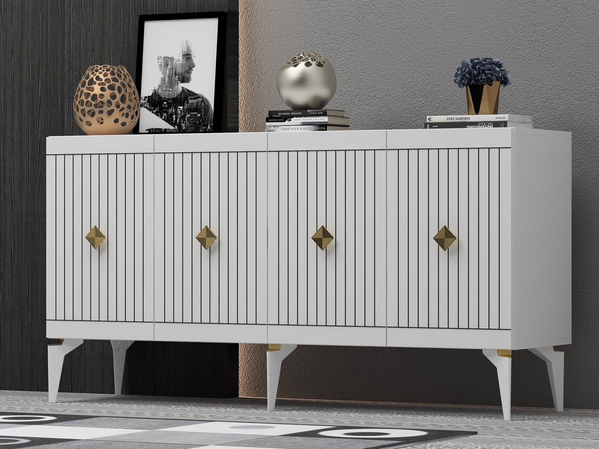 Console Midas - White, Gold