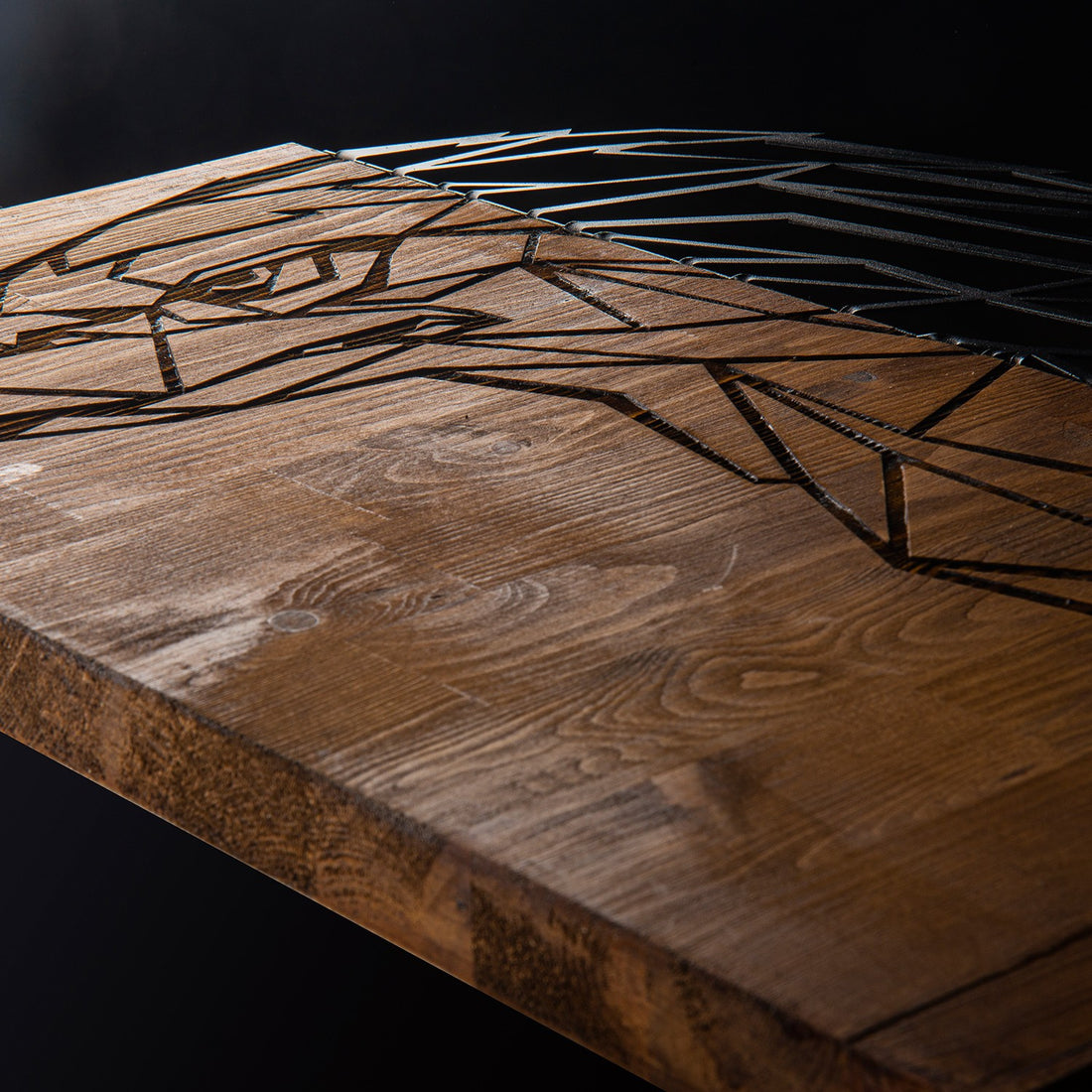 Accessoire mural en bois décoratif Kartal