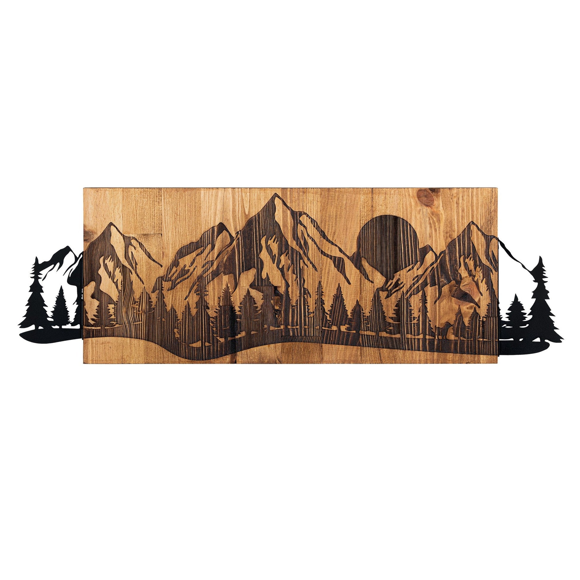 Accessoire mural en bois décoratif Sundown