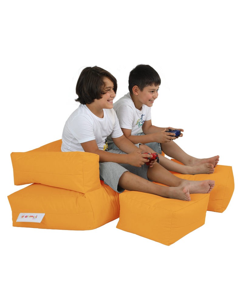 Pouf de jardin Kids Double Seat Pouf - Orange