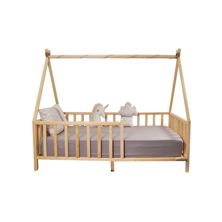 Lit cabane enfant Derya ,bois 90x190cm