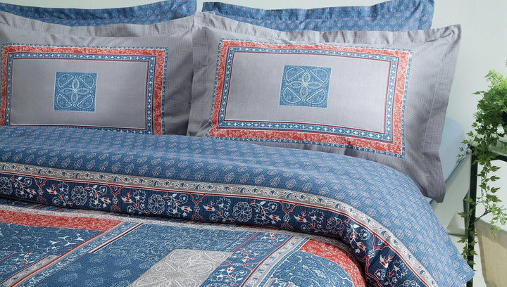 Areca Ensemble Couvre Lit Indigo