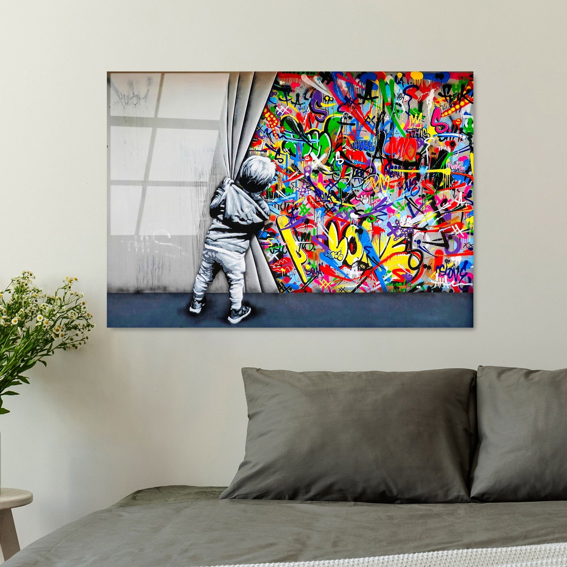 Peinture en verre trempé décoratif UV-782 70 x 100