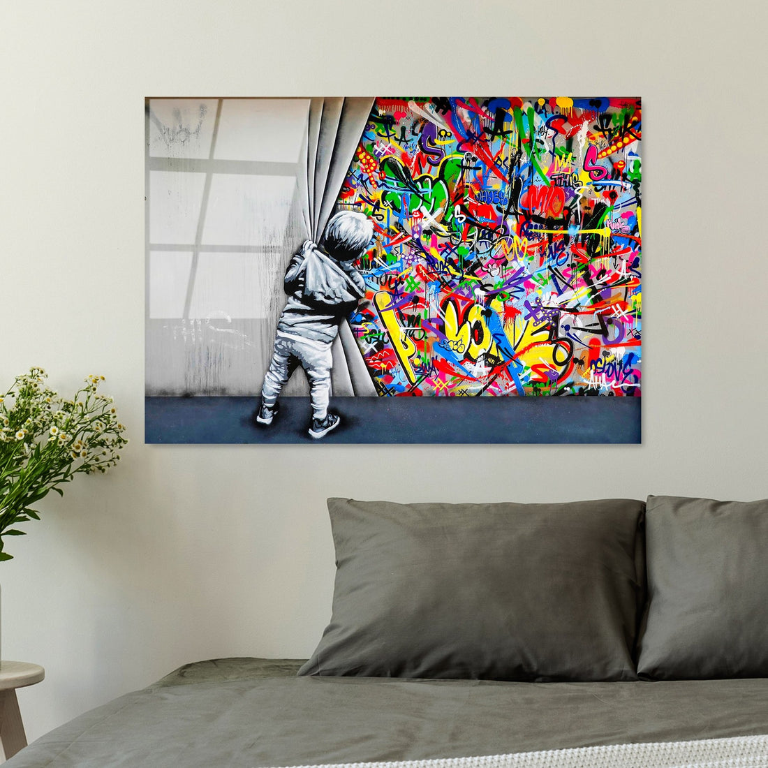 Peinture en verre trempé décoratif UV-782 70 x 100