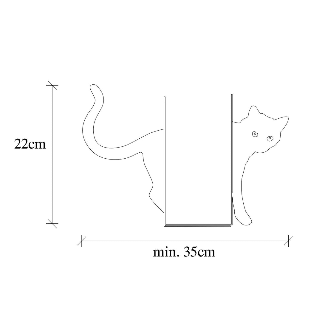 Serre-livres en métal Kitap tutucu 5 - Black