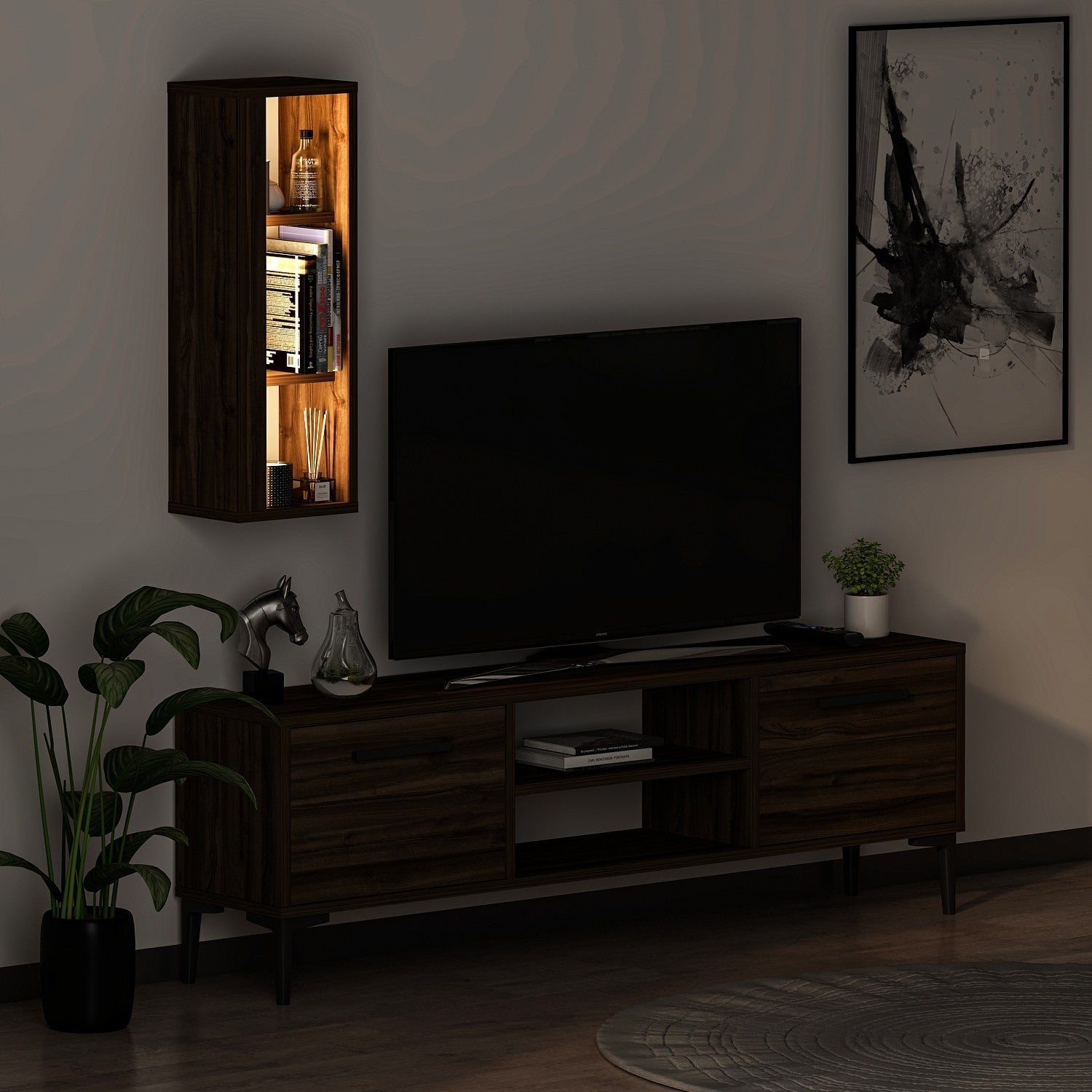 Meuble TV Bien - Walnut