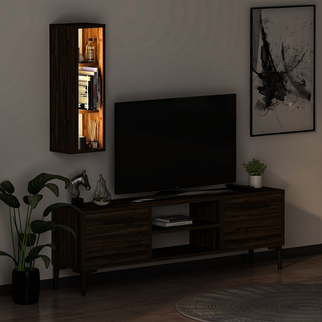 Meuble TV Bien - Walnut