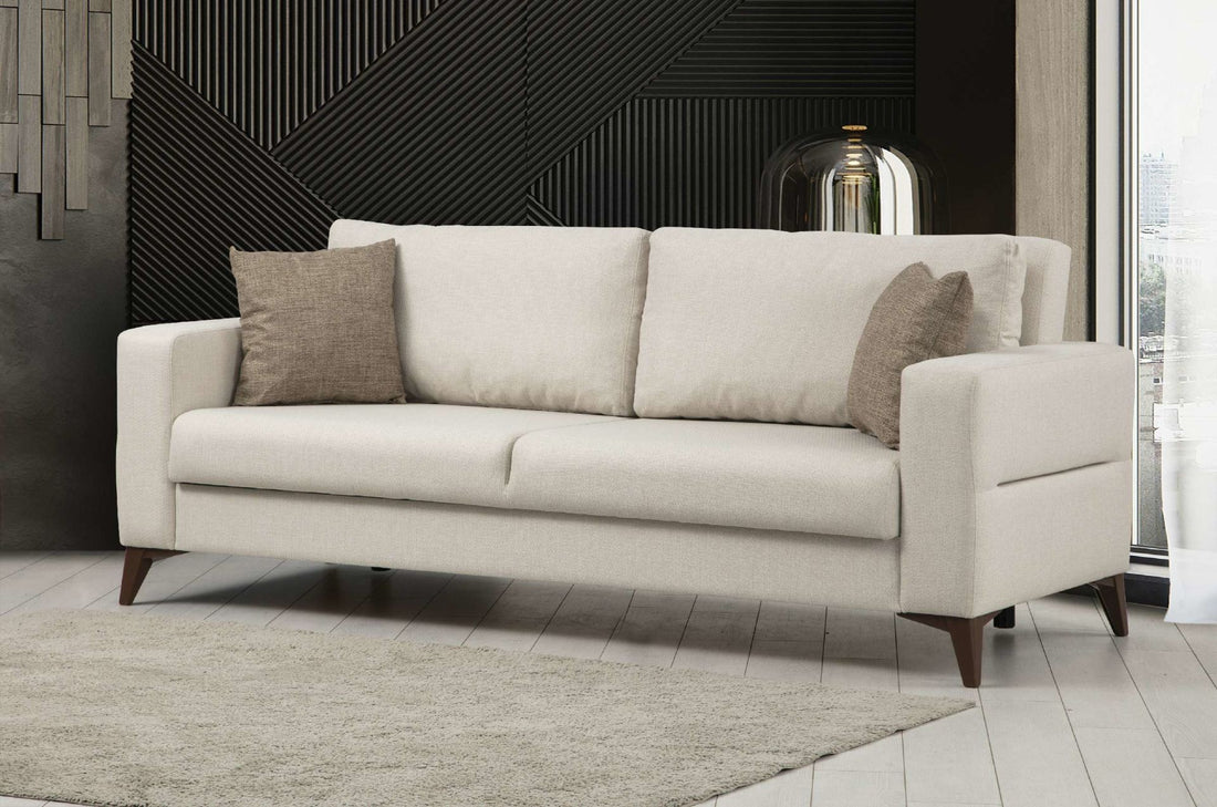 Canapé Kristal 3+1 - Beige, Dark Grey