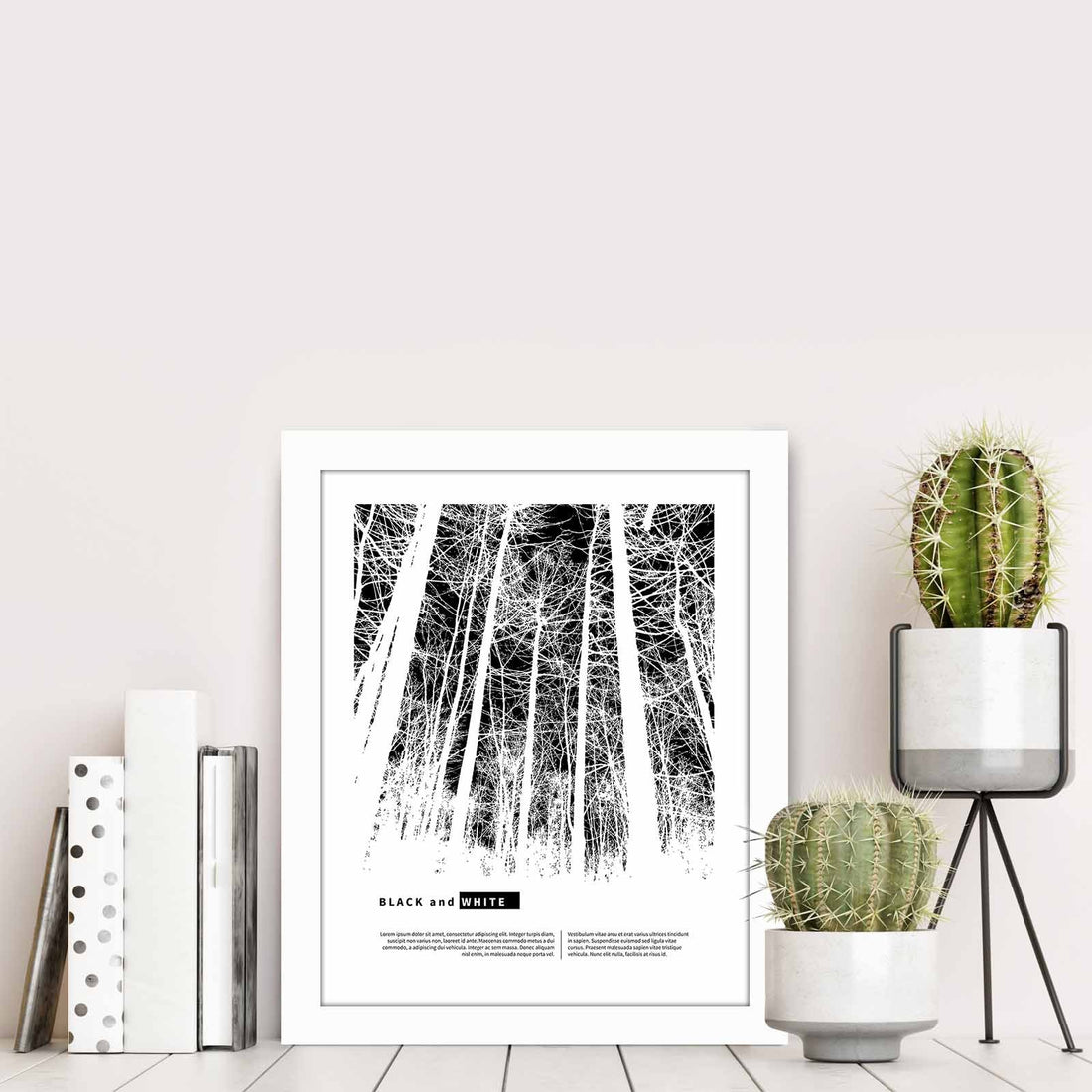 Peinture mdf encadrée décorative BCT-011