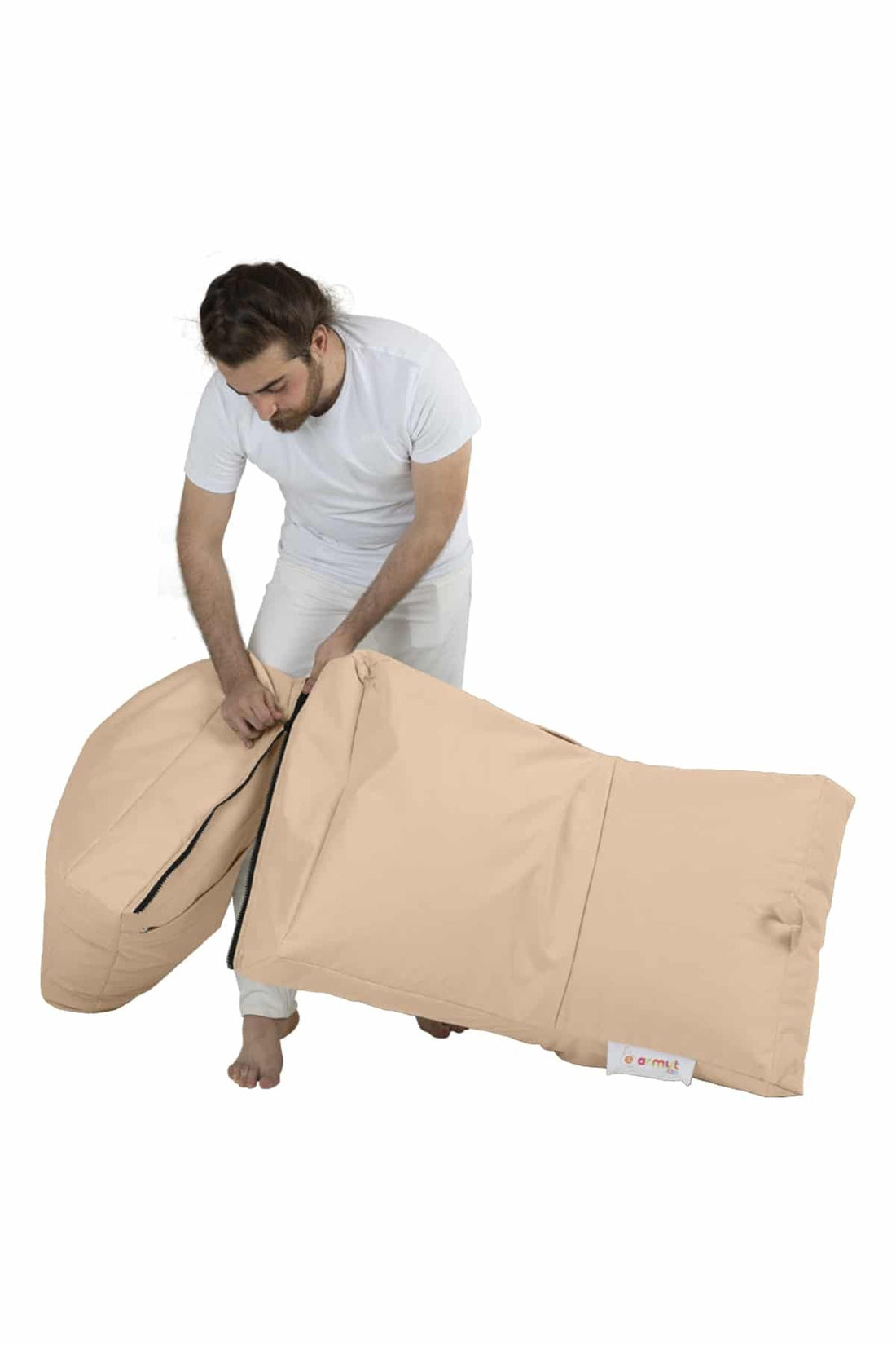 Siesta Pouf convertible / coussin de sol Beige