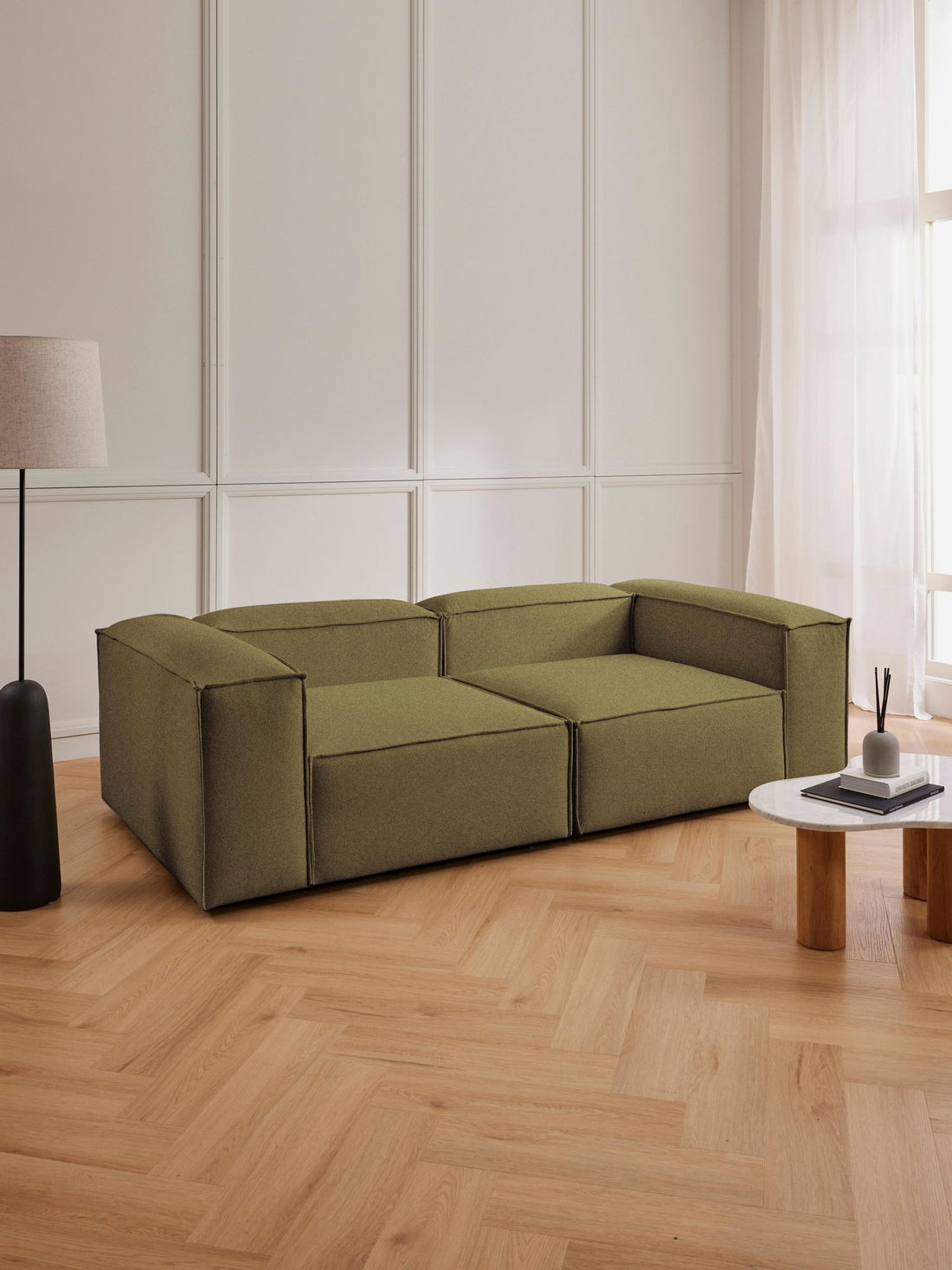 Canapé modulable 3 places en Lin Frida