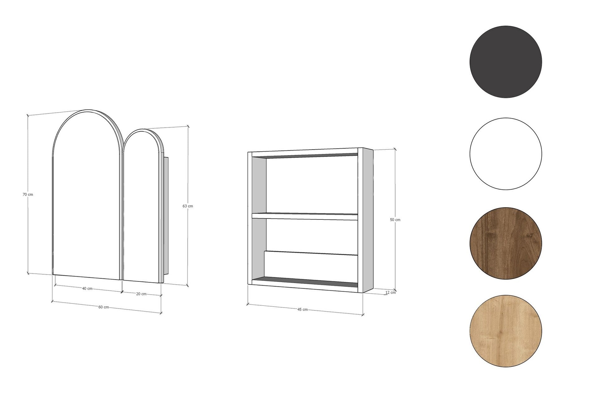 Armoire de toilette Classe Cabinet - Black