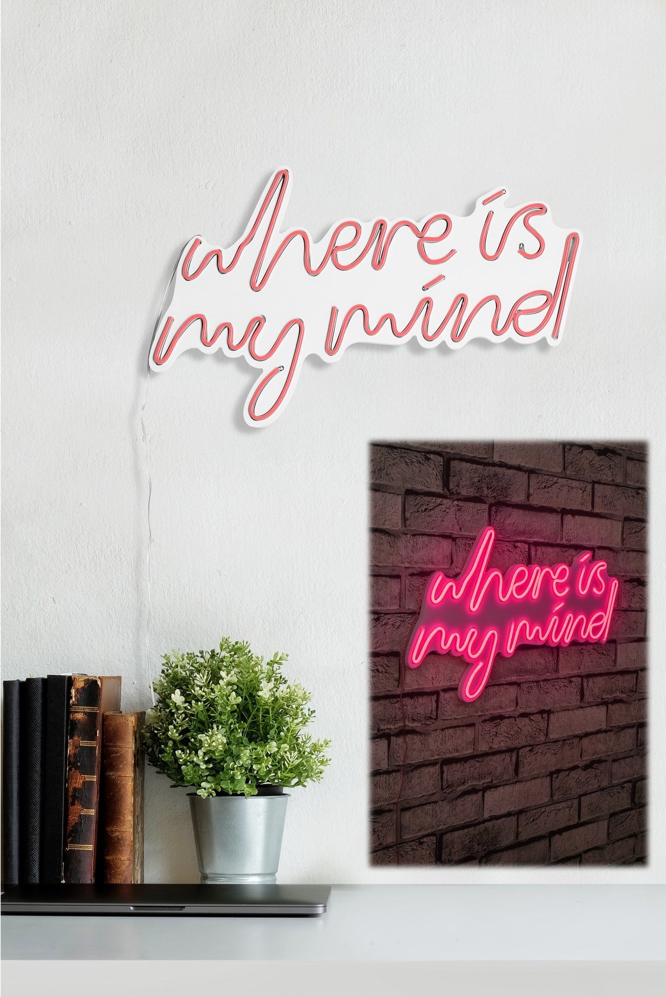 Éclairage LED en plastique décoratif Where Is My Mind - Pink