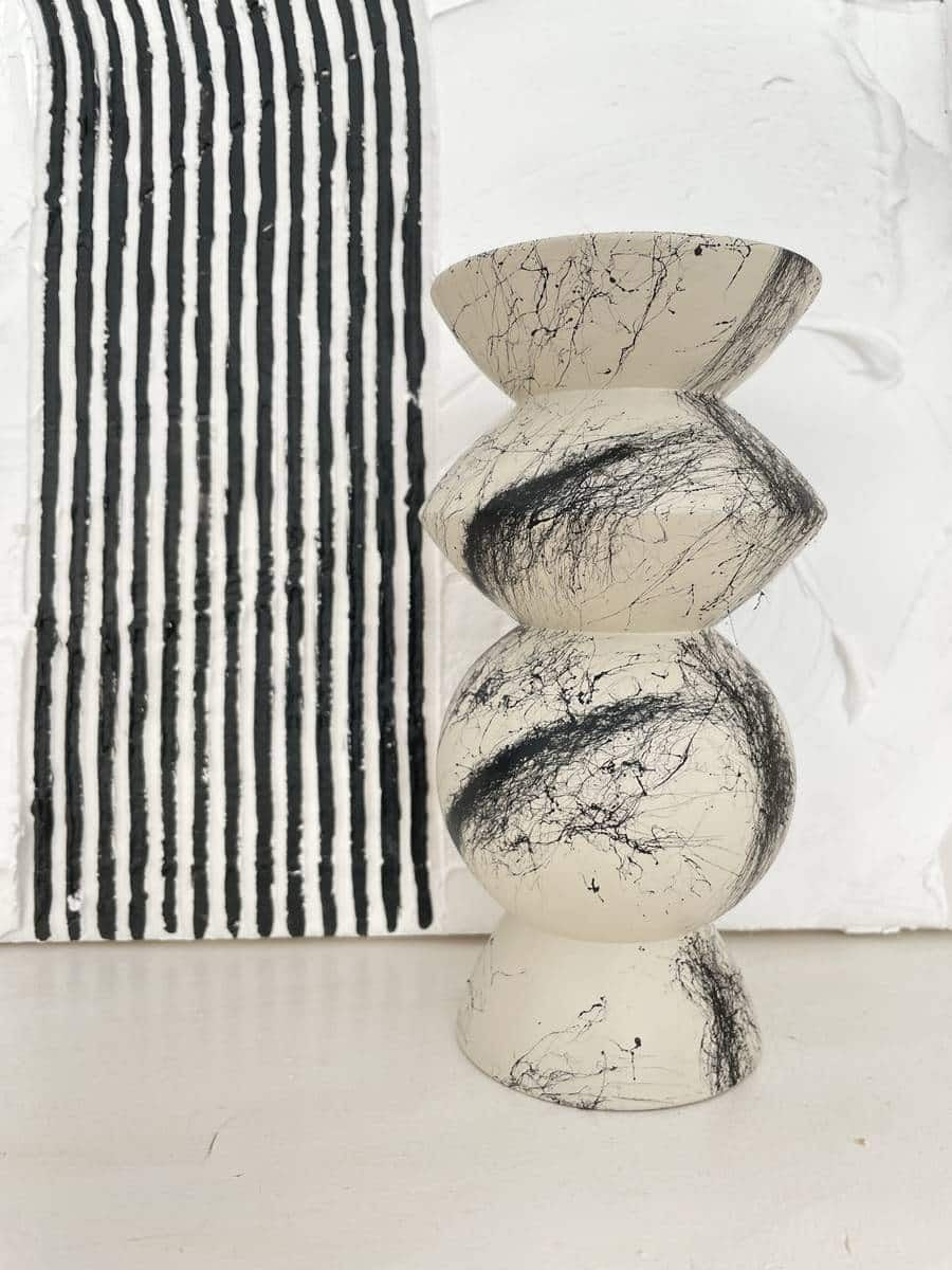 Sweet noir blanc vase