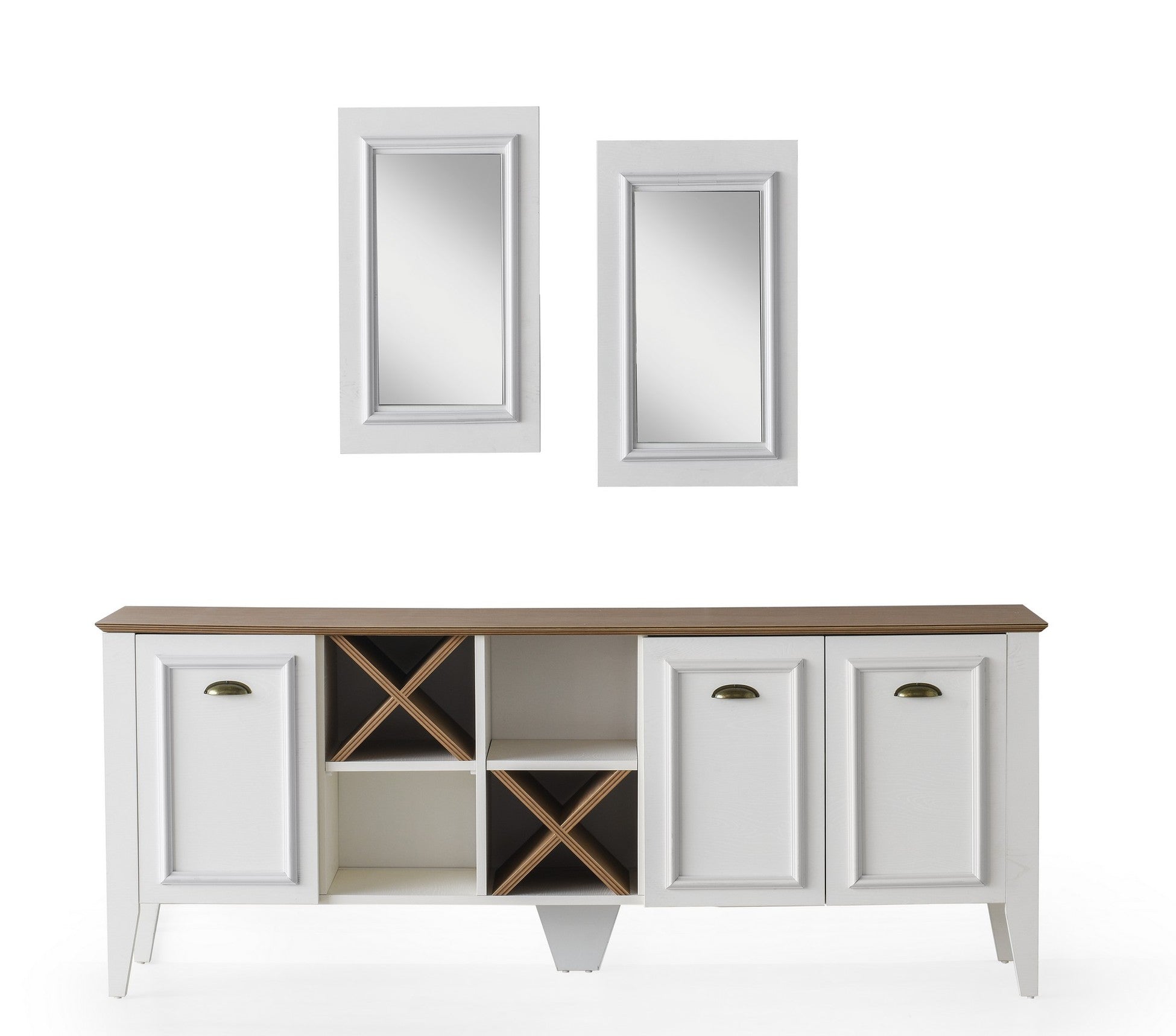 Console Rustic Console with Mirror