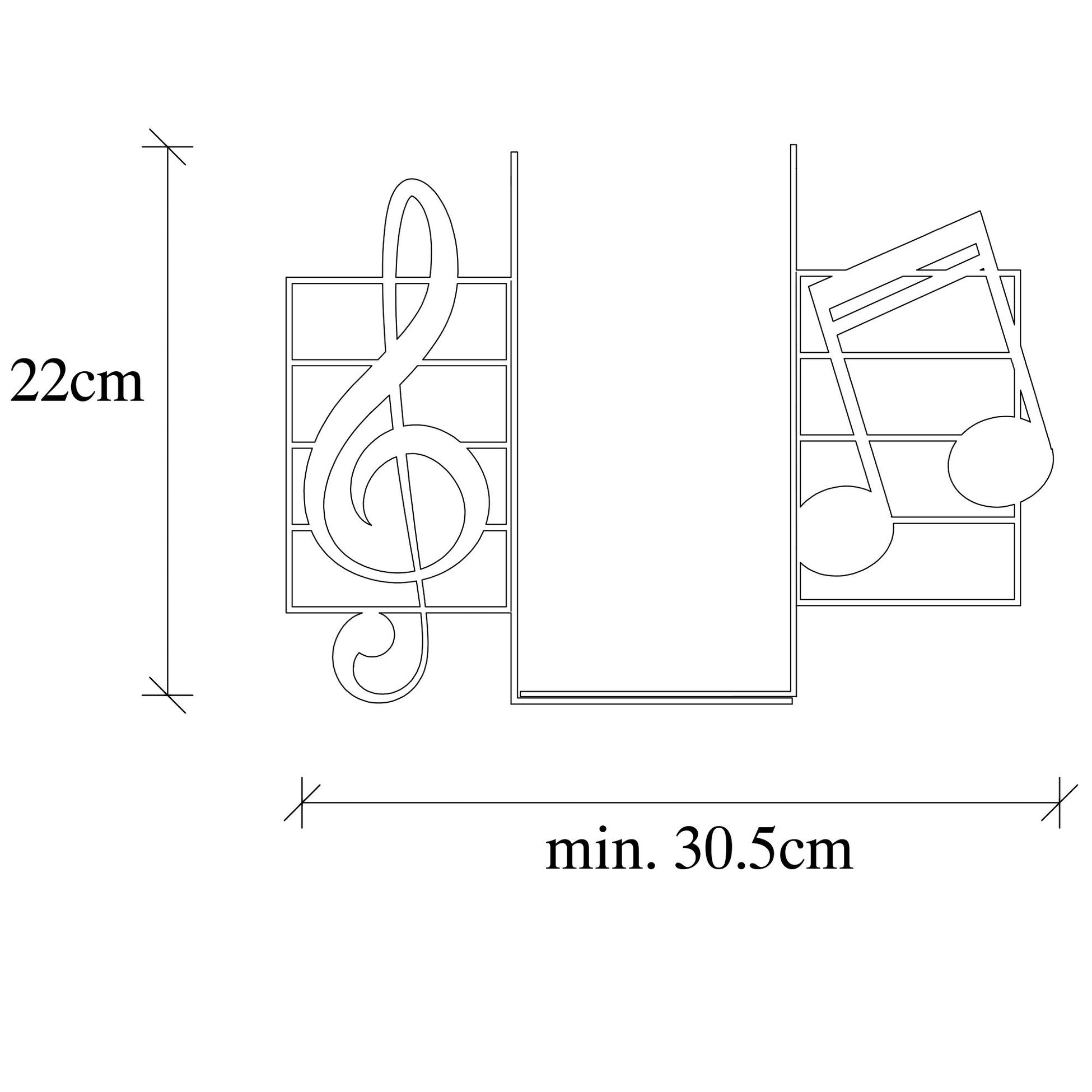 Metal Birder Kitap tutucu 18 - Black