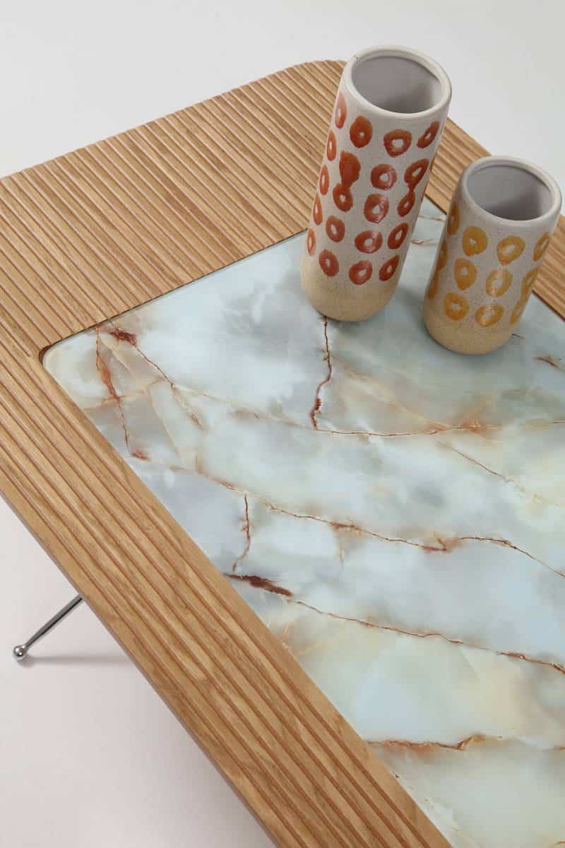 Diamond table basse blanche