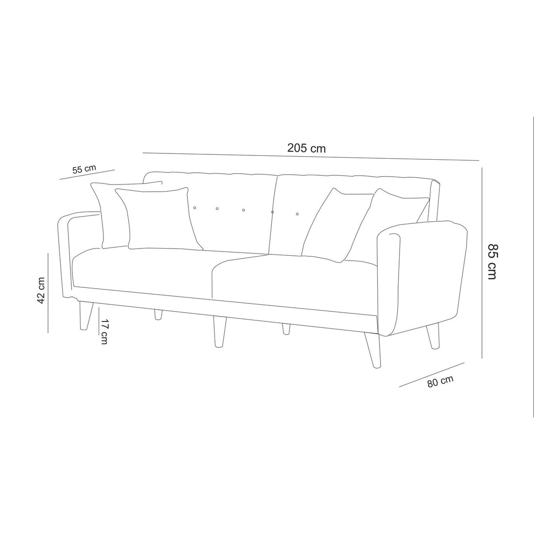 Ensemble de couchés ARİA-TAKIM6-S 1048
