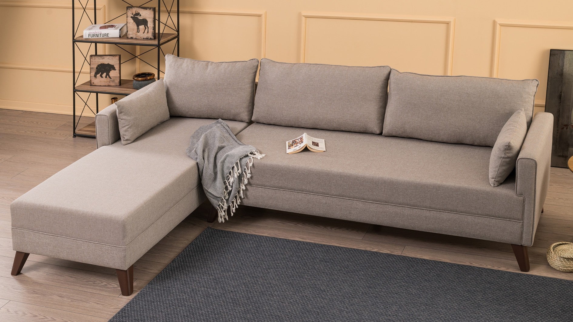Canapé d'angle Bella Corner Sofa Left 1 - Cream