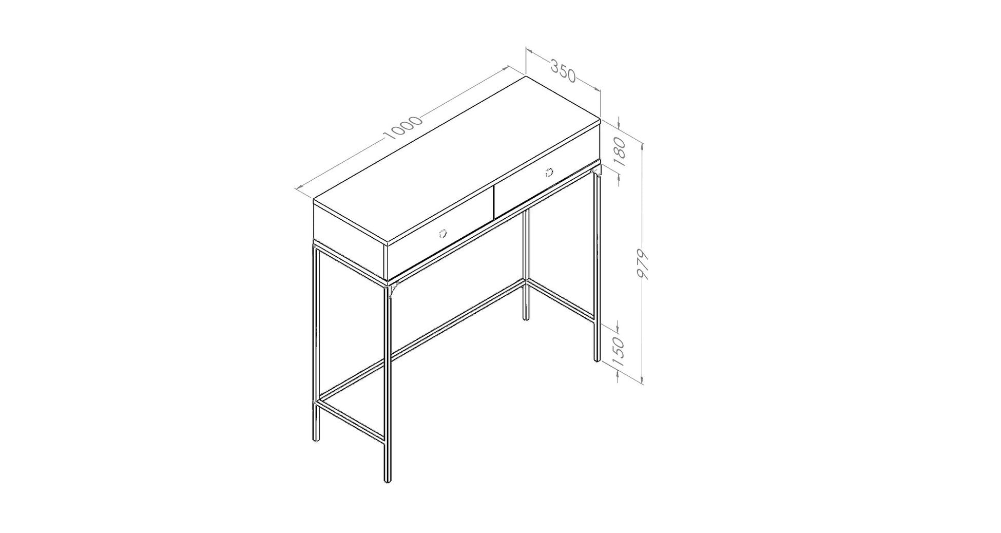Buffet Akca - Black,Oak