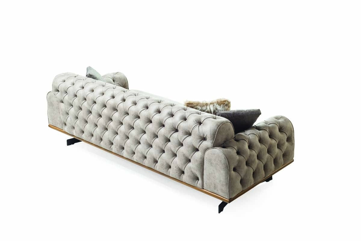 Maveran Canapé 3 Places Marron Clair