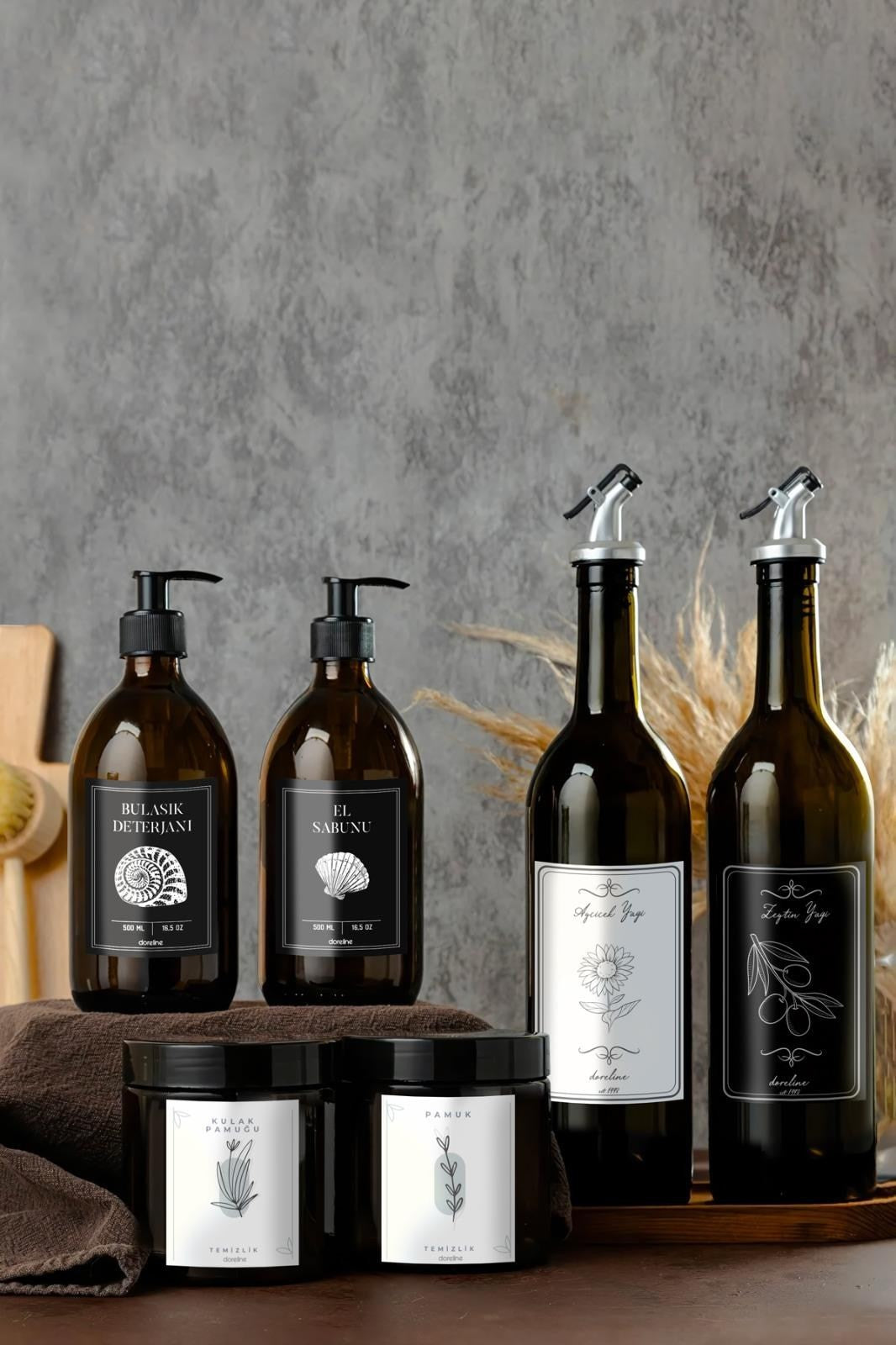 Distributeur d'huile de verre DRLN-084