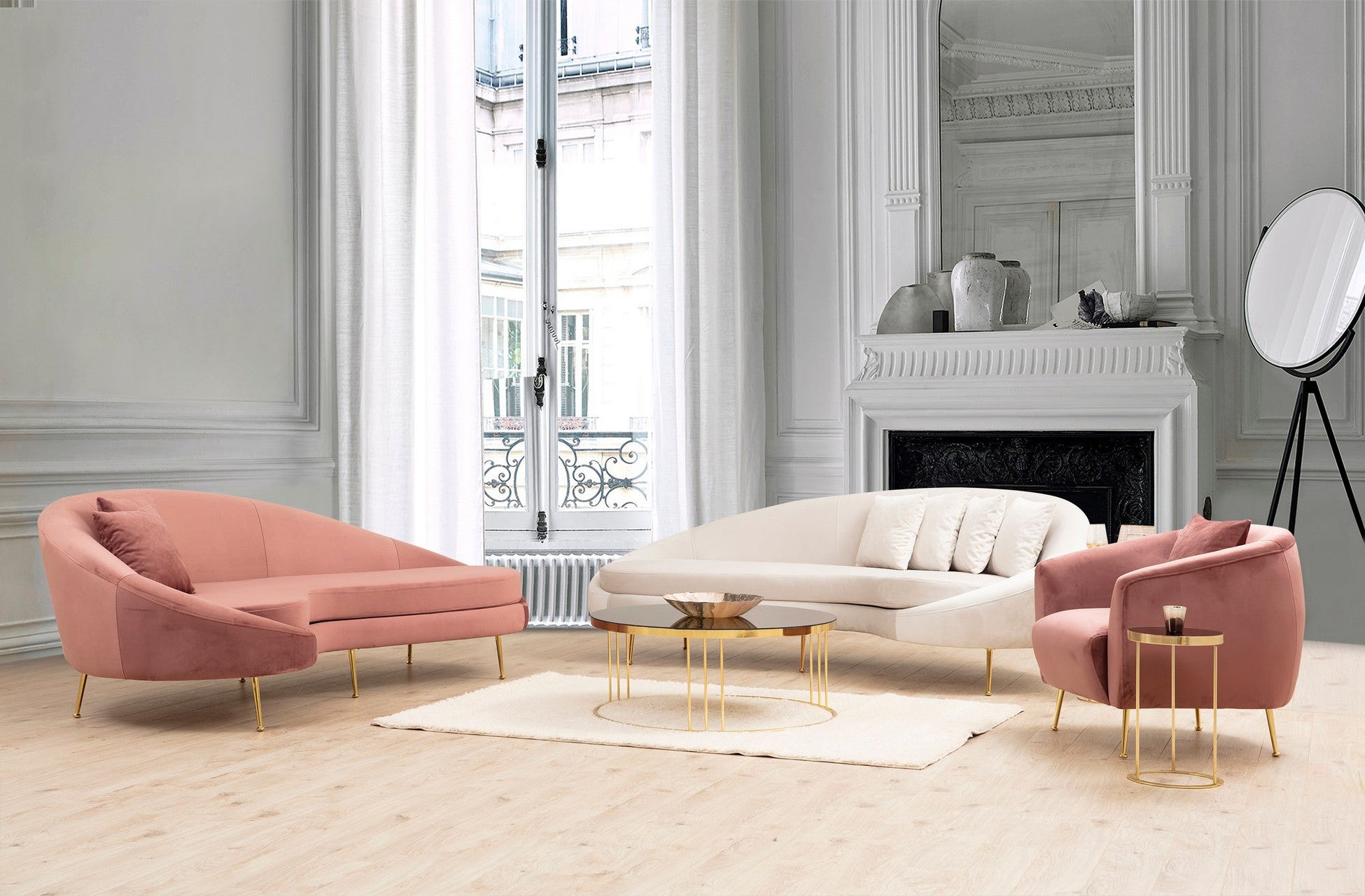 Canapé à 3 places Eses Right - Beige