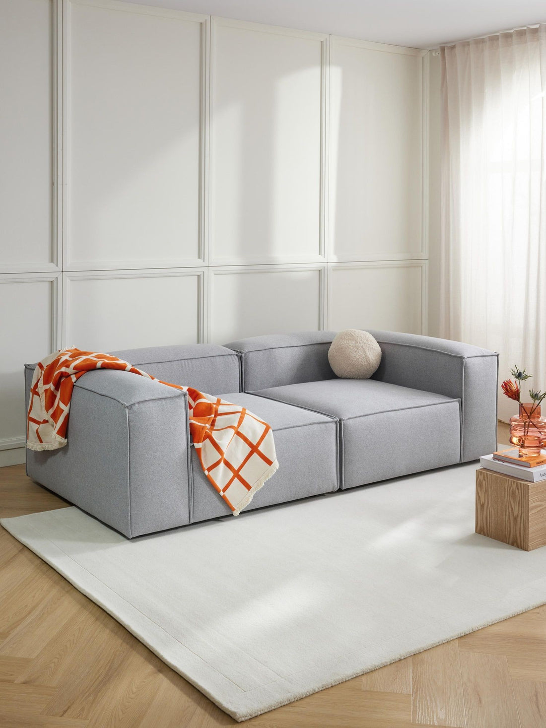 Canapé modulable 3 places en Lin Frida