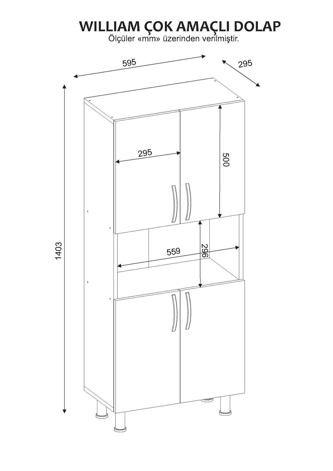 Armoire de toilette William - White