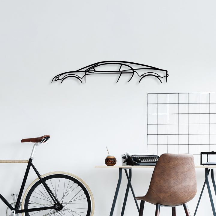 Accessoire mural en métal décoratif Bugatti Veyron Silhouette