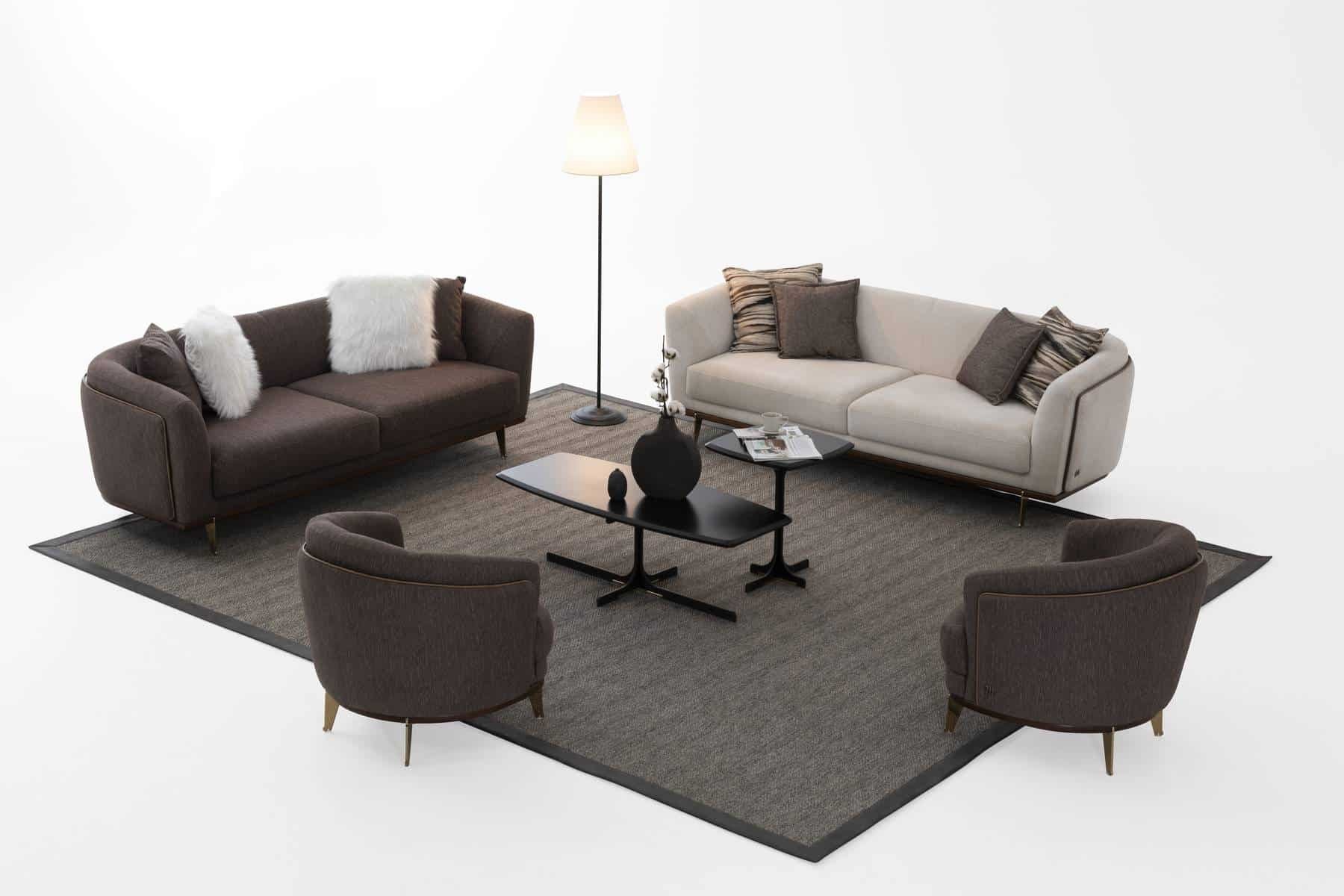 Violet Ensemble de Canapé Marron