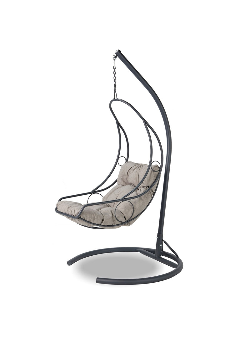 Chaise de balançoire unique de jardin Çalı - Anthracite, Grey