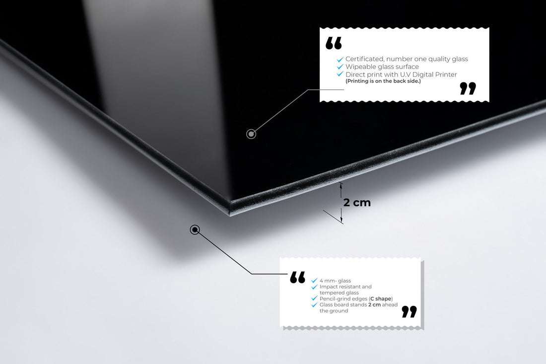 Peinture en verre trempé décoratif UV-002 - 70 x 100