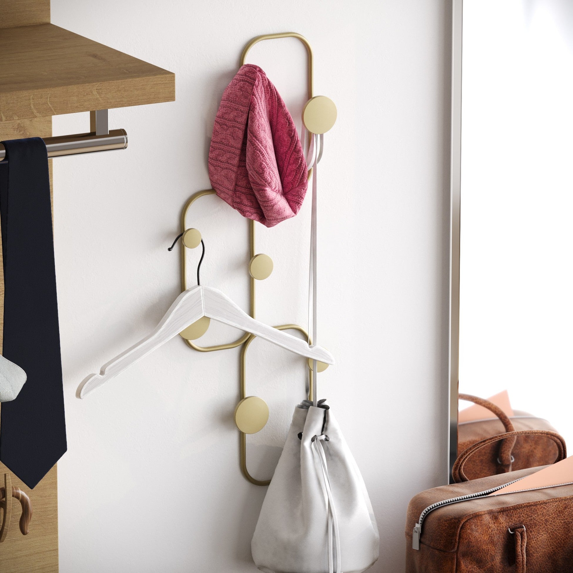 Crochet mural en métal Lizzard-A