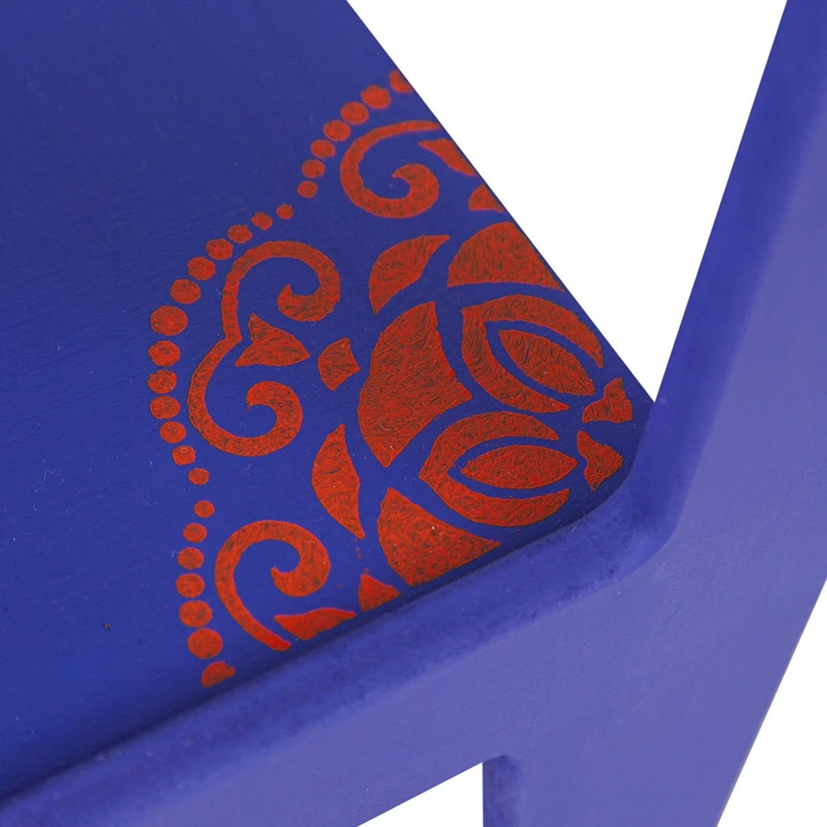 Miniature commode bohème ultramarine