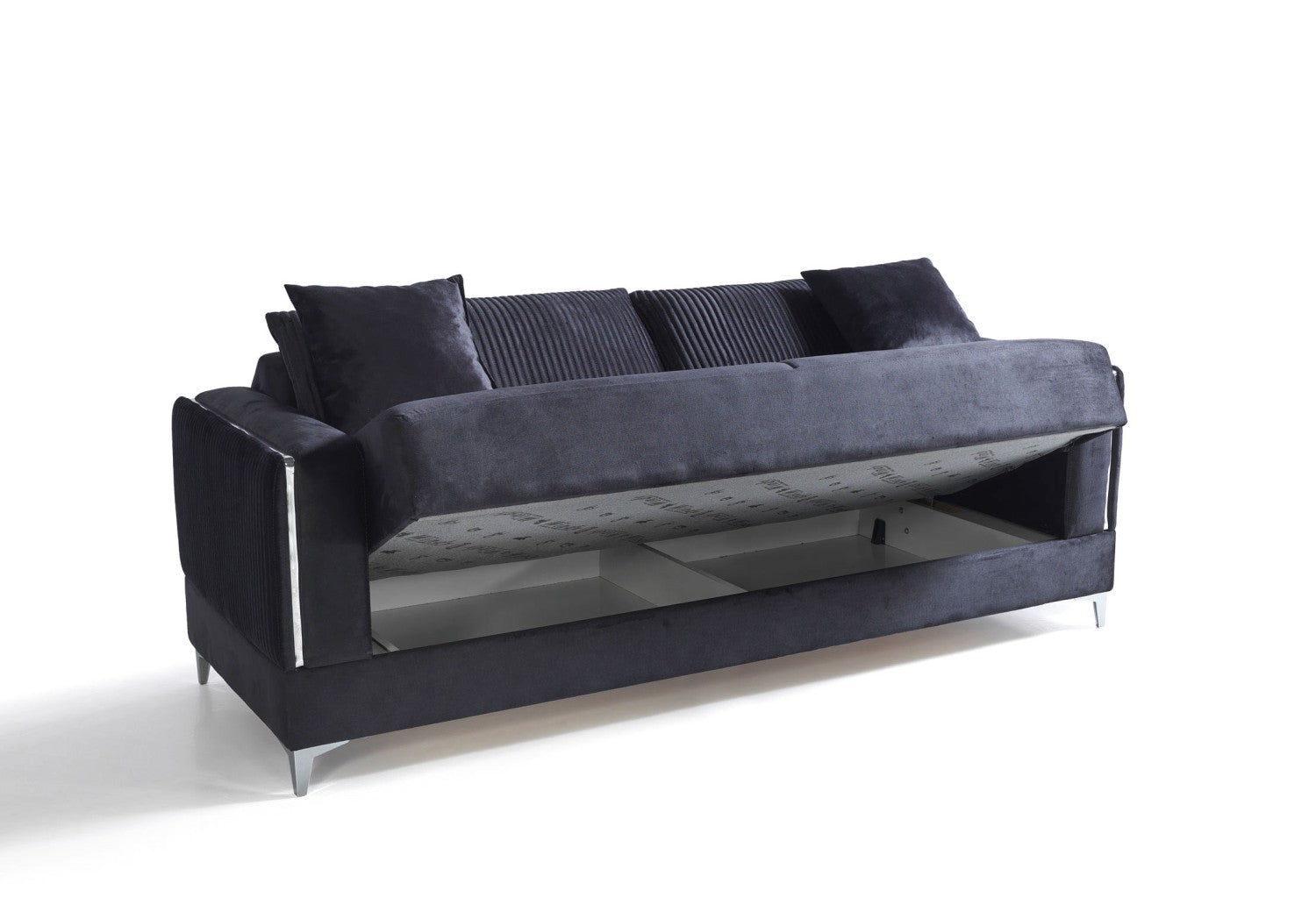 Setra canapé lit clic-clac 3 places avec coffre de rangement