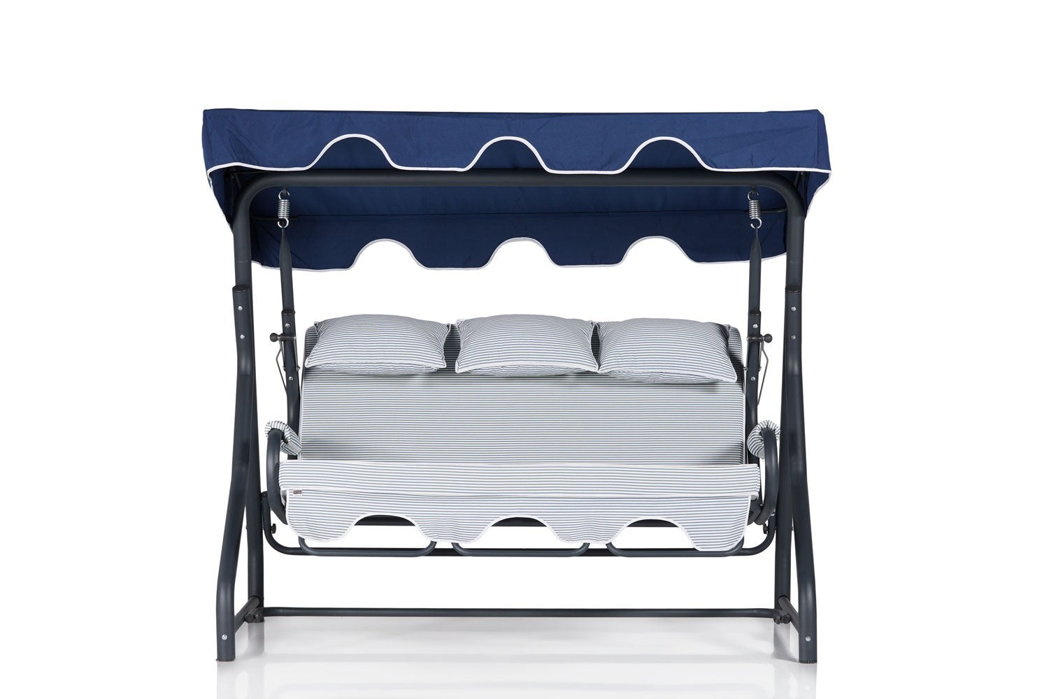 Chaise swing triple jardin Salvia 1 - Multicolor