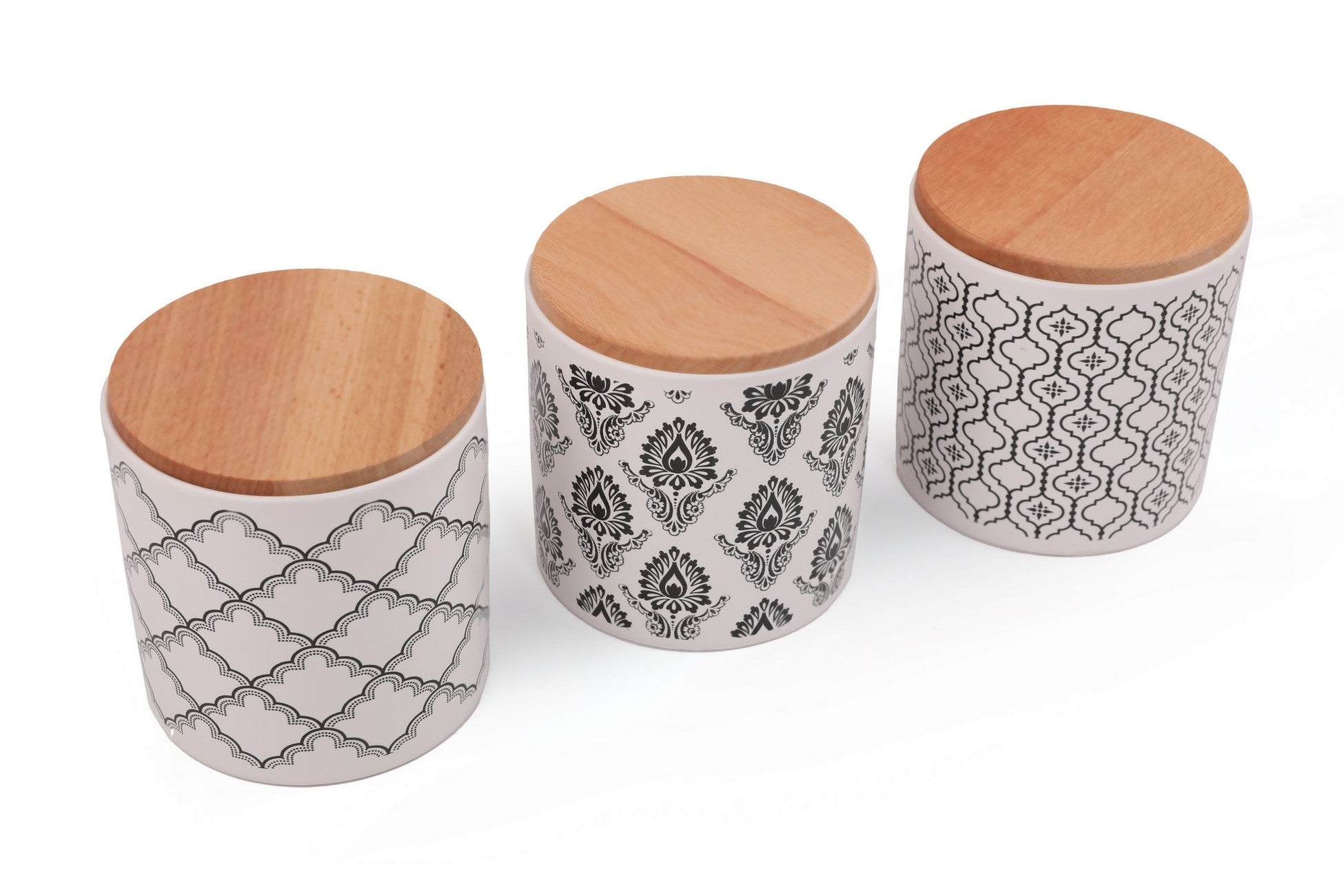 Ceramic Storage Box Set (6 Pieces) Ares Storage Box 12 cm 3 Pieces