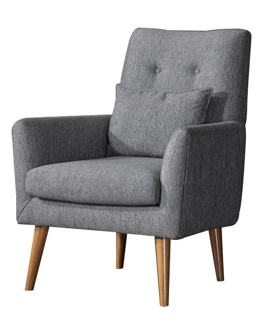 Ensemble canapé convertible 2 places et fauteuil Ikaria Tissu Anthracite